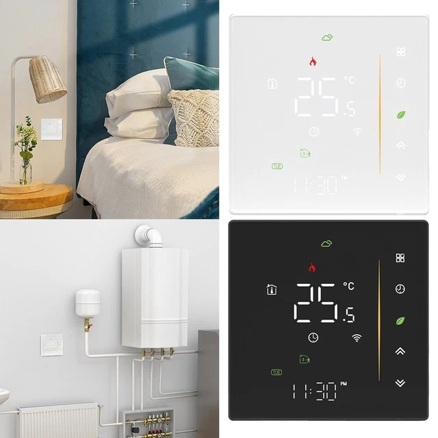 Thermostat de chauffage programmable contrôle Wifi et station météo prise en