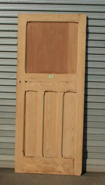 Reclaimed Victorian 33 1/2" x 79 3/4" Internal External Pine 4 Panel Door 816