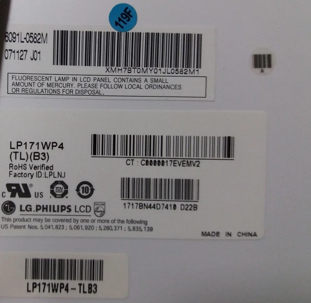 Dalle écran LG-Philips LP156WH3(TL)(S3) TLS3 15,6" HD - Neuf, Garantie 1 An, Connecteur 40 Broches, Pour Remplacement