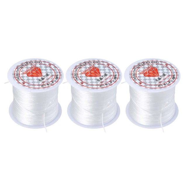 3 PC Bracelet Elastic Thread Crystal Beading Cords String Line Beaded