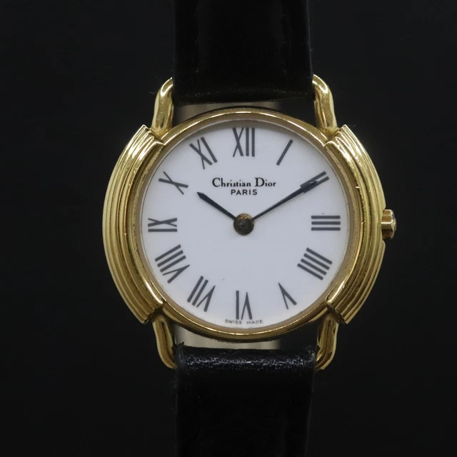 CHRISTIAN DIOR Womens Quarts Watch D58-121-2 From Japan 007 5946326