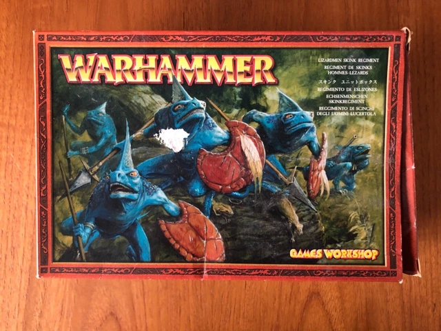 Lizardmen Kitbashing WARHAMMER FANTASY LIZARDMEN - Skink Regiment In Box On Sprues EUR 22,71 ...