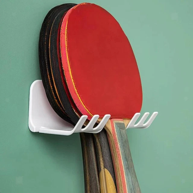 Support Mural Pour Raquettes Harilla - 2 Crochets Acier Inoxydable - Tennis, Badminton - Pour Mur Salle De Sport
