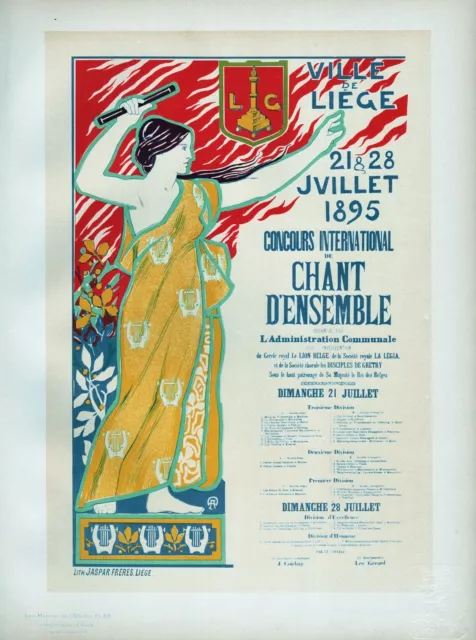 Affiche Art Nouveau Canapé Theatre Chant Maitres Affiche 59