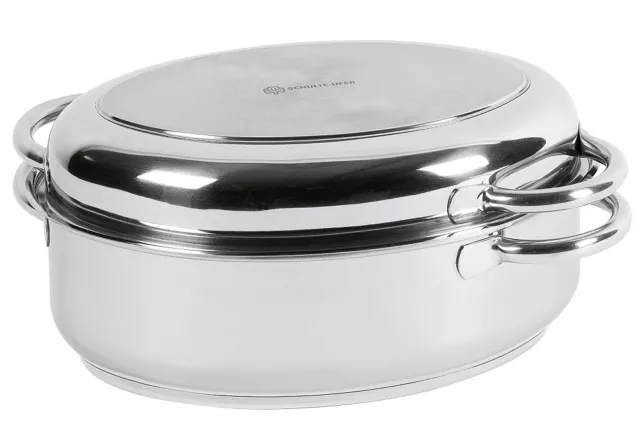 SCHULTE-UFER Multibräter oval 6,5 l Ø34cm Edelstahl  Edelstahl 158016