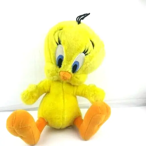 Looney Tunes Tweety Bird Sitting Plush Yellow Big Head Warner Bros 6 Inches