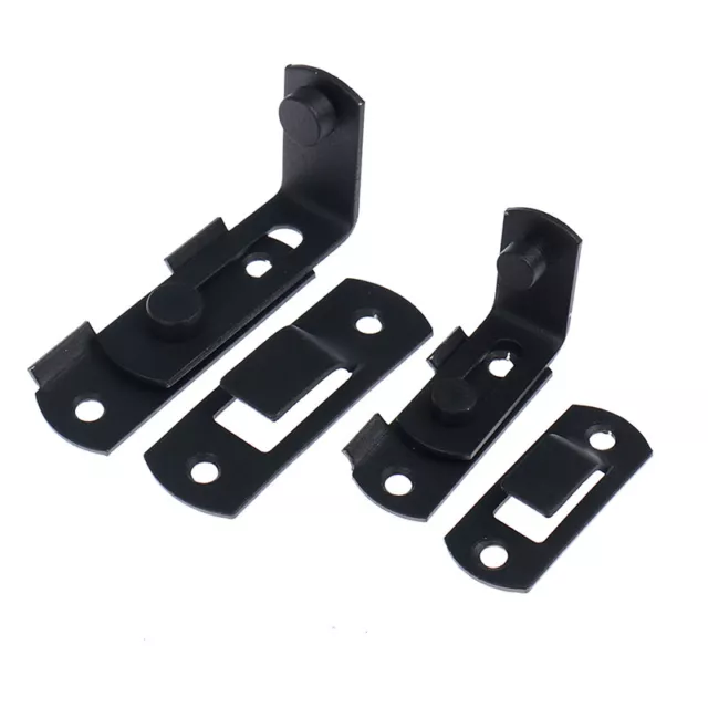 Barn Door Cast Steel Hook Latch Lock Decoration Right Angle Sliding Door Buckle; 2