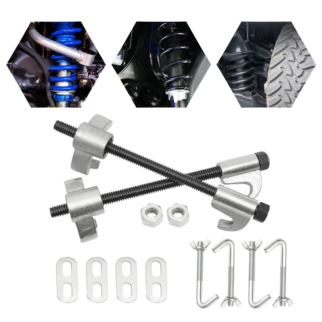 Federspanner Set Universal 2 Stück Federspanner Set Federbein Spannen Fahrwerk Tieferlegen Universal Federspanner 380mm