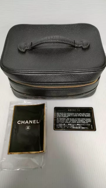 CHANEL Vanity Party Handbag Clear Plastic Rhinestone 04A 61781
