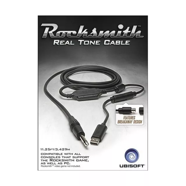 Rocksmith Real Tone Cable works with All Consoles with Rocksmith Game - New!