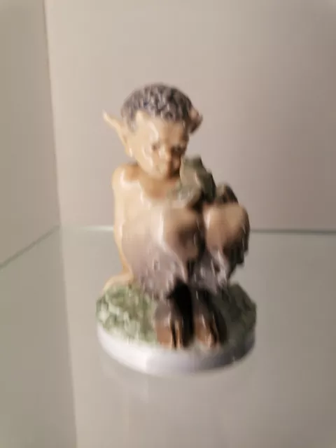 Royal Copenhagen Porzellanfigur Faun mit Frosch  Chr. Thomsen Mod 1713 In 1.Wahl 2