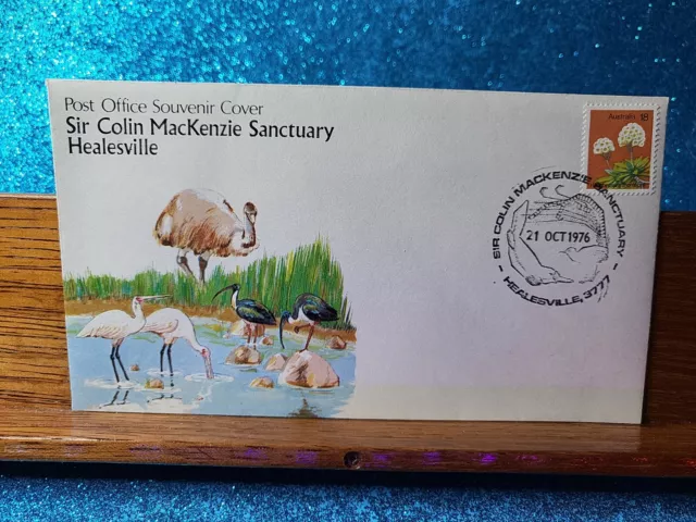 Souvenir Cover📮1976 (18c) Sir Colin MacKenzie Sanctuary 📮 Healesville VIC