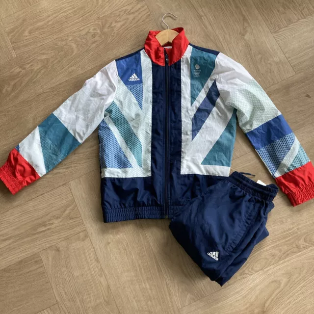 Boys Adidas Team GB London Olympics 2012 Presentation Tracksuit Size 9-10 Years