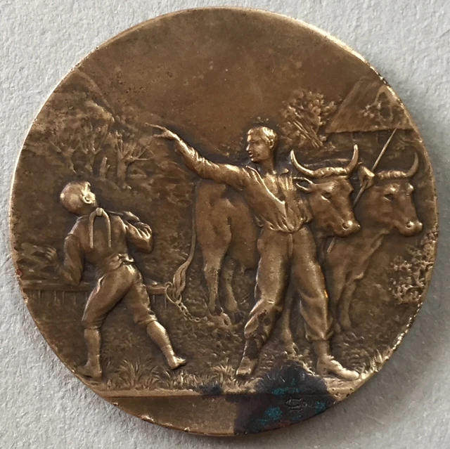 2 MEDAILLES MINISTÈRE De L'agriculture Signes En Bronze 5 Cm EUR 19,99