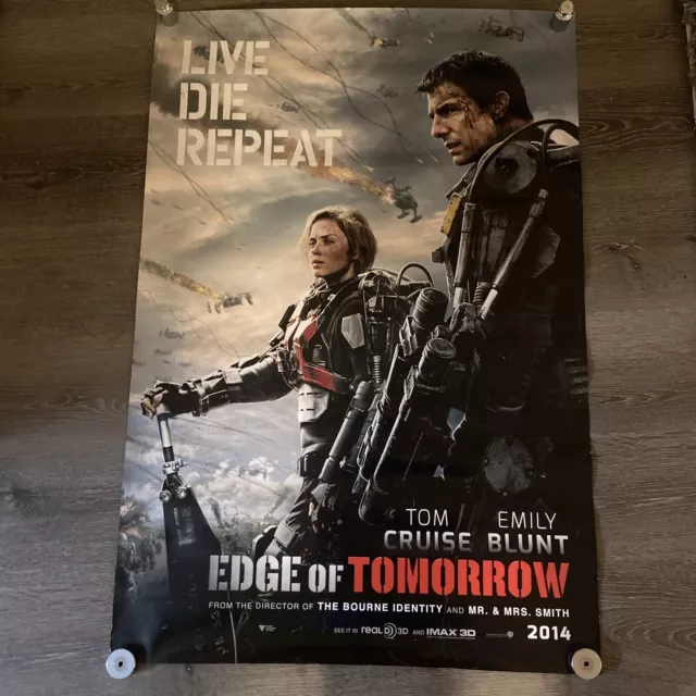 EDGE OF TOMORROW MOVIE POSTER  Double Sided One Sheet 27x40  2014