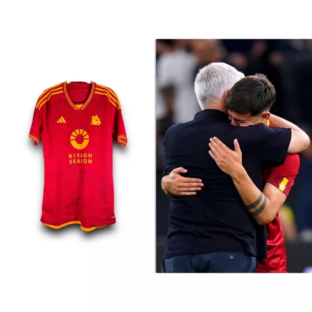 Maglia DYBALA/MOURINHO Autografata ~ Roma Signed Jersey No Match Worn Issued