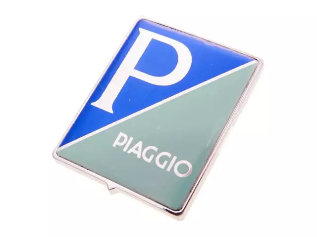 Emblem " Piaggio " zum Stecken für Piaggio Ape 07-12, Vespa 1999-