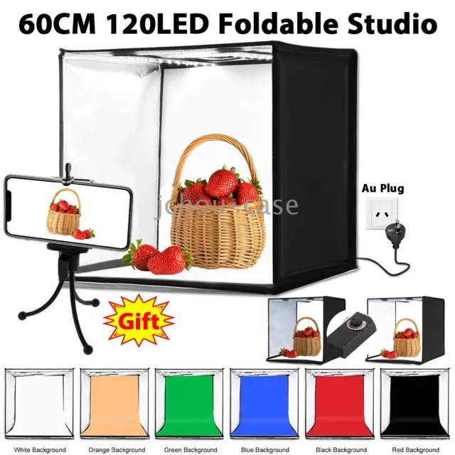 PULUZ Folding Portable LED Room Photo Studio Lighting Tent Kit Cube Soft Box AU