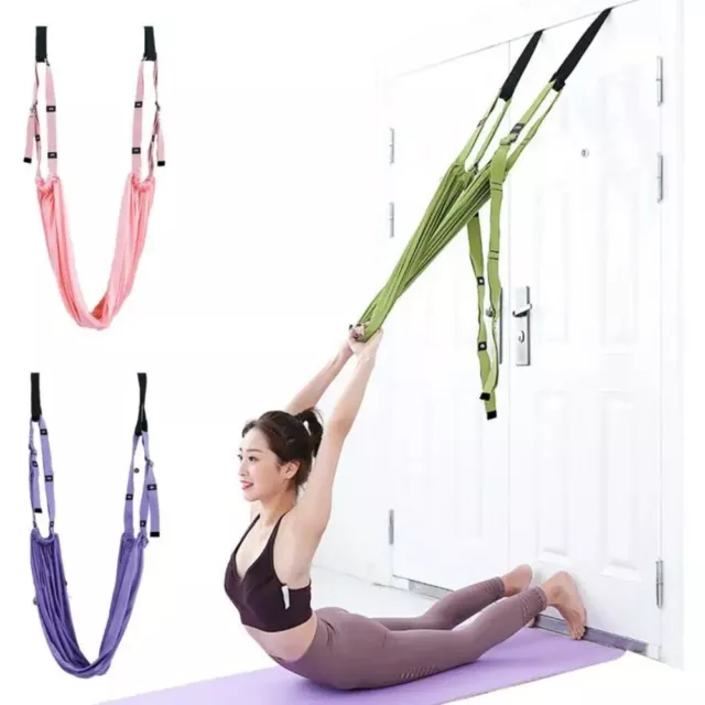 Adjustable Pull Rope Aerial Yoga Strap Hammock Female Gym Belt