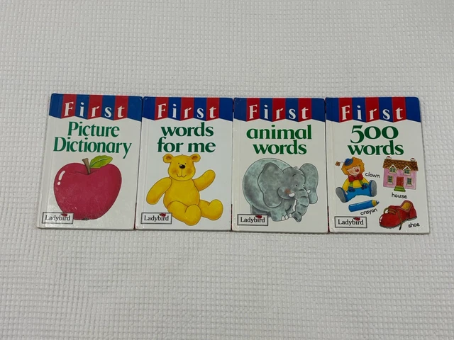 LADYBIRD BOOKS FIRST Words X 4 Learn To Read Childrens Education ...