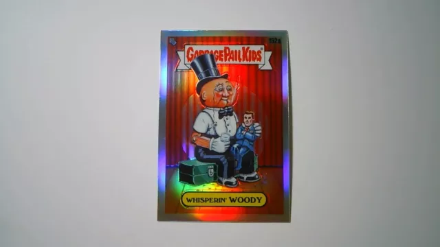 2021 Topps Chrome Garbage Pail Kids Series 4 Refractor #152a Whisperin' Woody