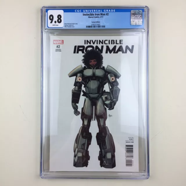 Invincible Iron Man #2 (2017) CGC 9.8, Ironheart, Riri Williams, Deodato Variant