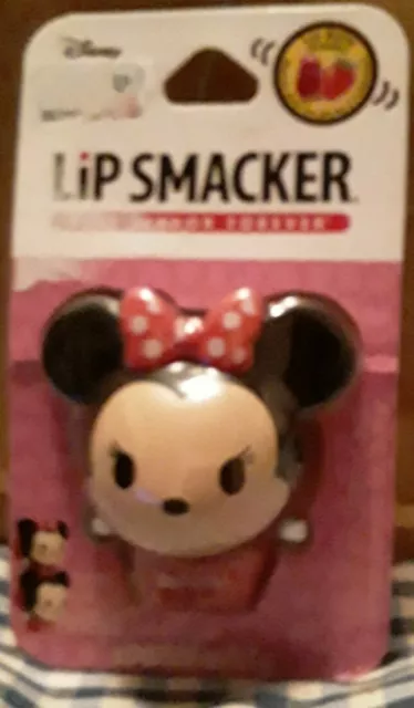 DISNEY Minnie Mouse LIP SMACKER Lip Balm   Strawberry Flavor forever New.