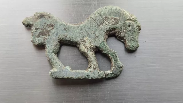 Antique horse overlay, figurine ancient artefact, Scythian, Roman Empire