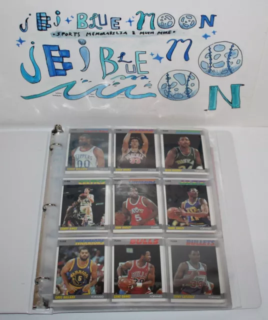 1987-88 Fleer Basketball Card Partial Set 86/132 Cards 3/11 Stickers & Wrapper