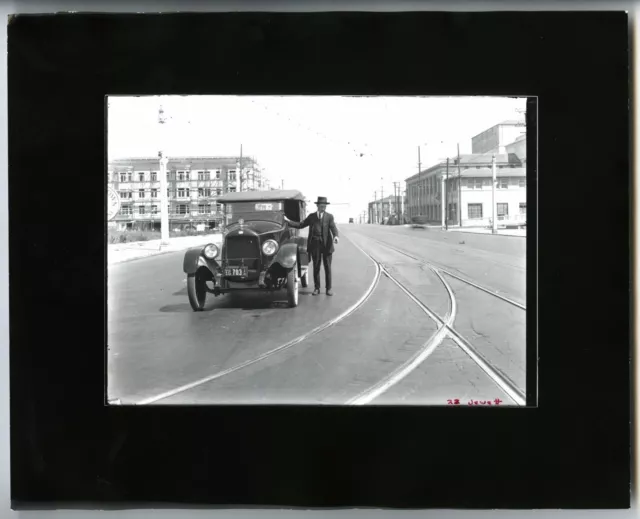c.1923 JEWETT MOTOR CAR CONVERTIBLE AUTOMOBILE in SAN FRANCISCO~8x10 PHOTO PRINT