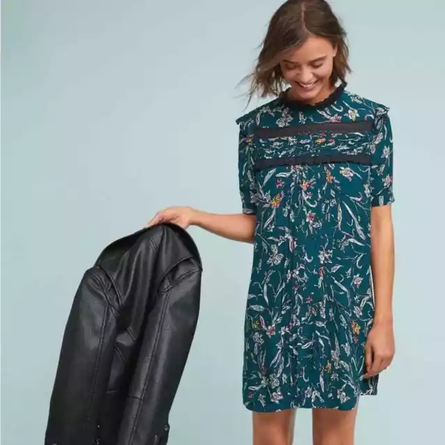 Anthropologie Vineet Bahl Ines Floral Tunic Dress