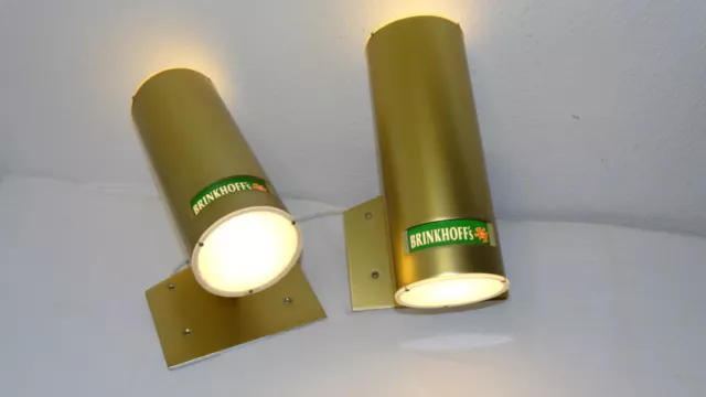 Zwei BRINKHOFF´s Wandlampen Wandleuchten PAAR Strahler Lampe Leuchte Lampen ALU