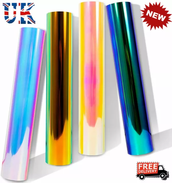 12" x 10FT Holographic Opal Permanent Self Adhesive Sign Making Vinyl UK