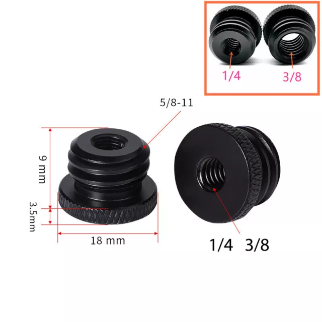 1/4 3/8 to 5/8 Female Male Threaded Screw Mount Adapter for SLR CaA^ob