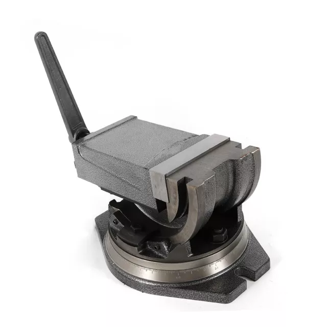 5 Inch Swivel Base & Angle Tilting 2 Way Clamp Swiveling Vise Tool 24 Kn Max New