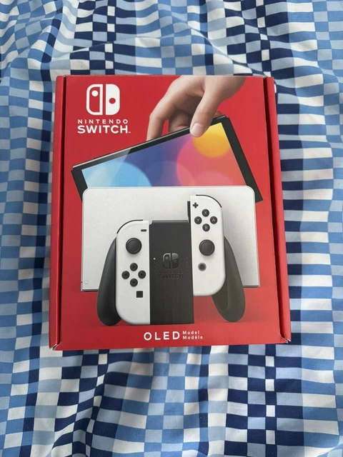 Nintendo Switch OLED - 64GB - White Handheld - Excellent Condition - Travel Case