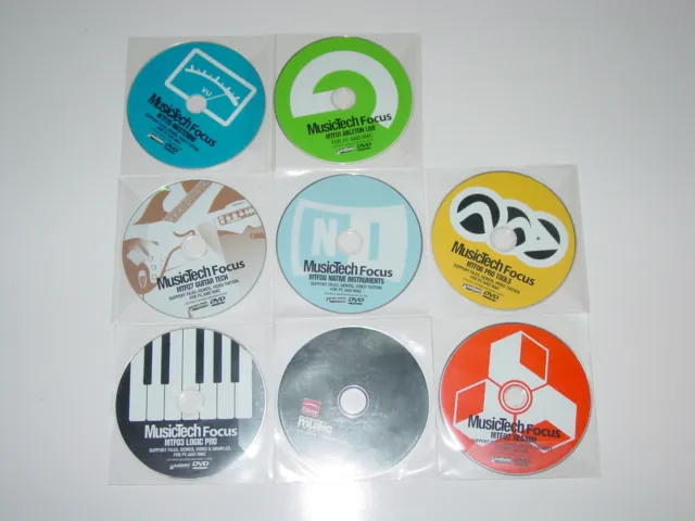 Lot of 8 Sample CDs DVDs: Fruity Loops, Ableton, Pro Tools Wavs, Bass Techno