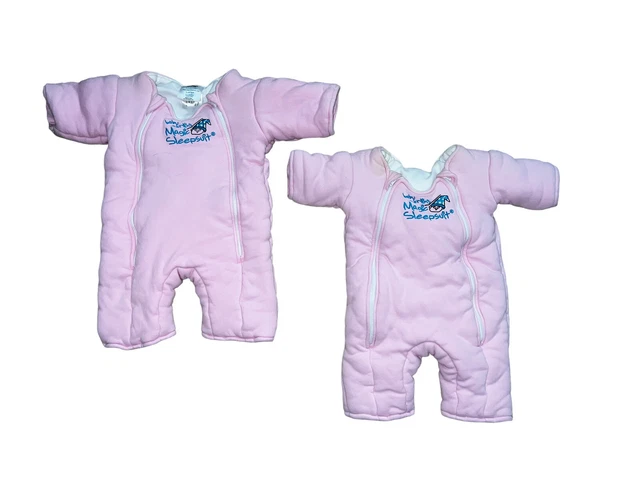Traje para dormir Baby Merlin's Magic 6-9, 3-6 meses rosa 2 piezas mediano y grande