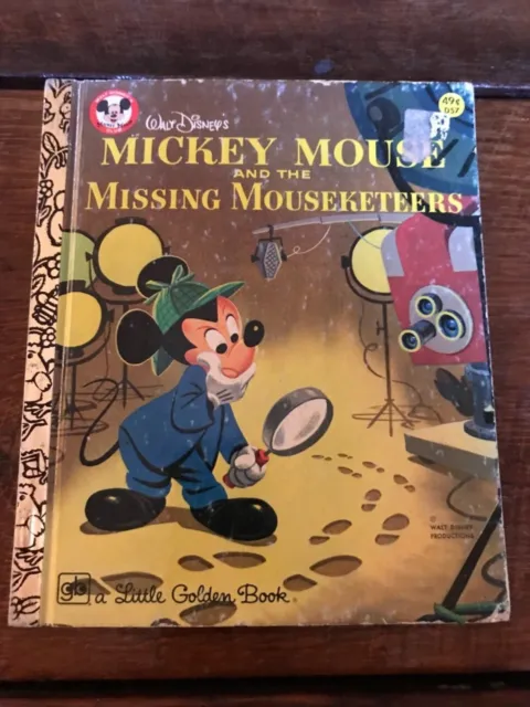 VTG Disney's Mickey Mouse and the Missing Mouseketeers 1975, Little Golden Book