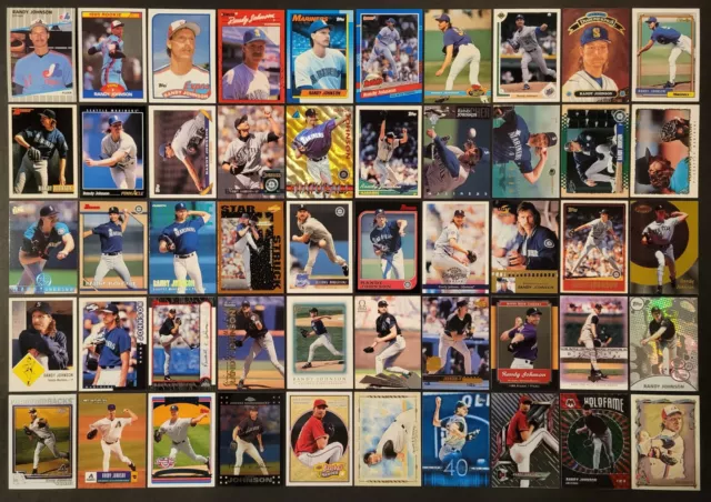 Lot of 50 Different RANDY JOHNSON Baseball Cards HOF 1989-2023 BB3091