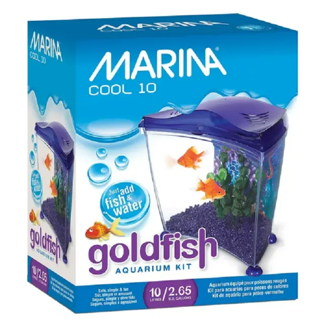 Marina Cool Goldfish Kit, Purple, Medium 2.65 Gal.
