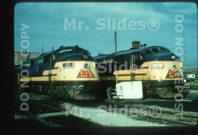 Duplicate Slide L&N Louisville & Nashville E6A 751 & E7A 760 Louisville KY 1960