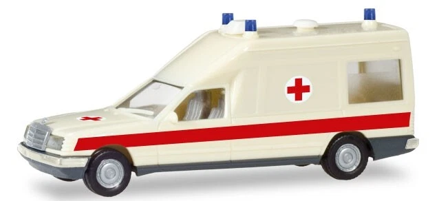 Herpa MB Binz KTW Ambulance 1/87 – Échelle HO – Urgence Miniature Pour Train