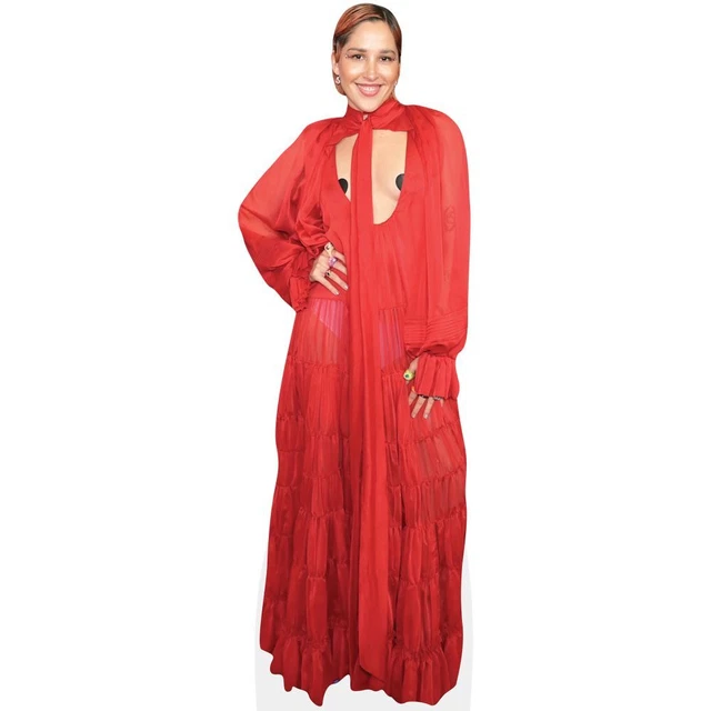 Silhouette Grandeur Nature Sara Jay (robe Rouge) – Découpe Carton – Celebrity Cutouts