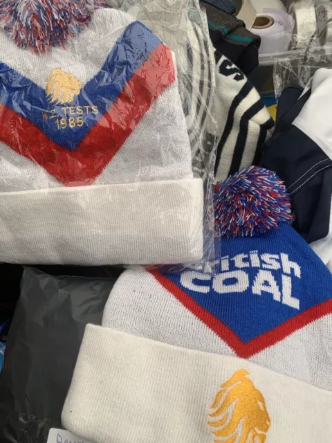 Two Great Britain Rugby League Bobble Hats