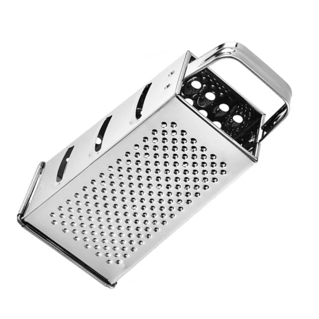 Versatile 4-Sided Grater for Food & Cheese - Stainless Steel, 9 Inch