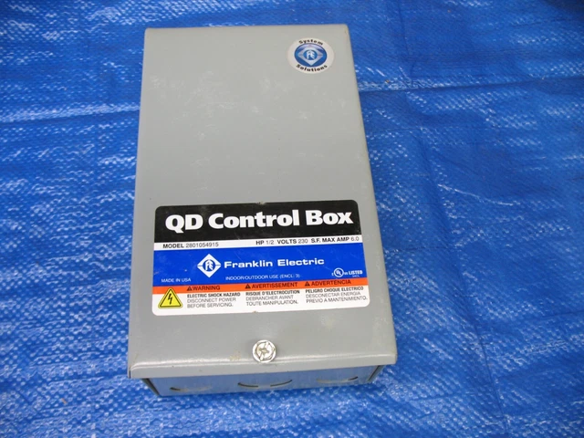 FRANKLIN ELECTRIC Control Box, 1/2HP, 230V, 1Phase 2801054915