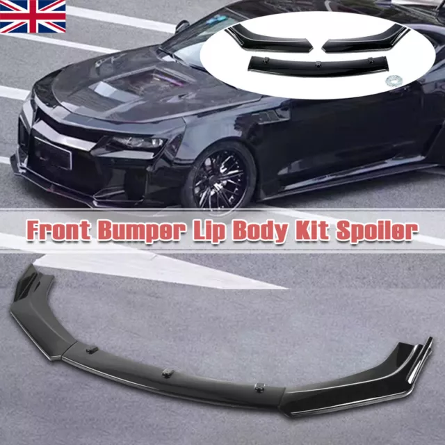 For Vauxhall For Corsa C E D VXR Front Bumper Lip Spoiler Splitter Protector Kit