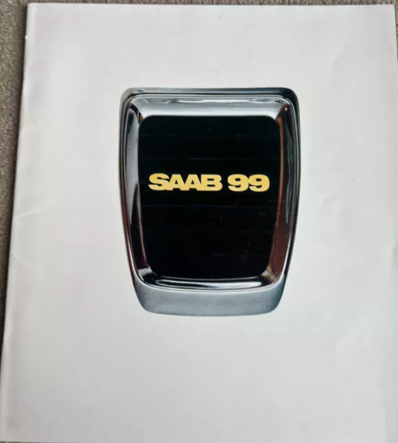 The SAAB 99 Range Original Car Sales Brochure Collectible