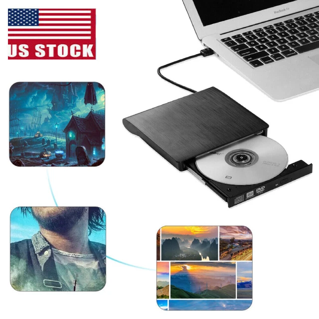 EXTERNAL CD/DVD DRIVE For Laptop USB 3.0 Burner Writer Reader RW for